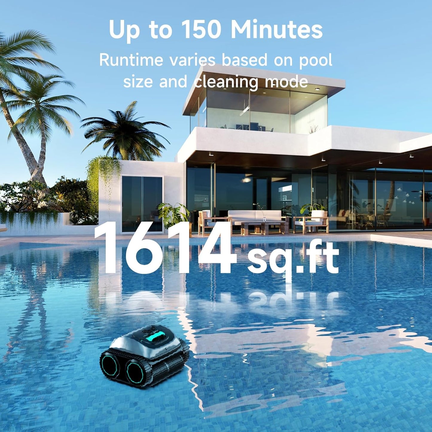WYBOT™ Pool Vacuum for Inground Pools, 4-in-1 Cordless Robotic Pool Cleaner